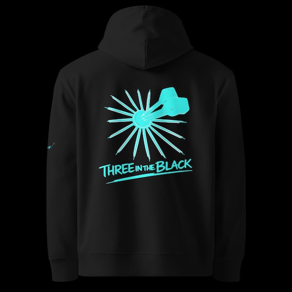 SOD Three in the Black Basic Unisex Eco-Friendly Blue Hoodie