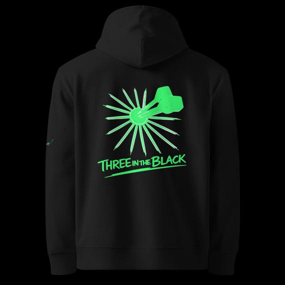 SOD Three in the Black Basic Green Eco-Friendly Unisex Hoodie