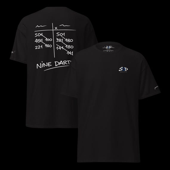 SOD nine darts classic white unisex T-shirt