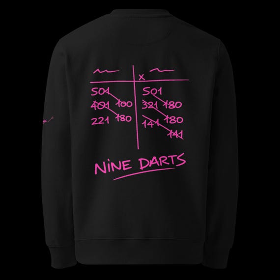 SOD nine darts pink eco-friendly unisex sweatshirt
