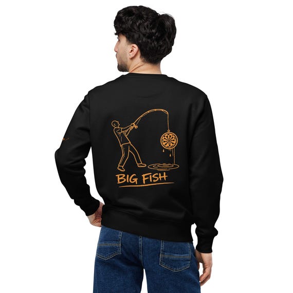 Sweatshirt SOD big fish orange éco-responsable unisexe