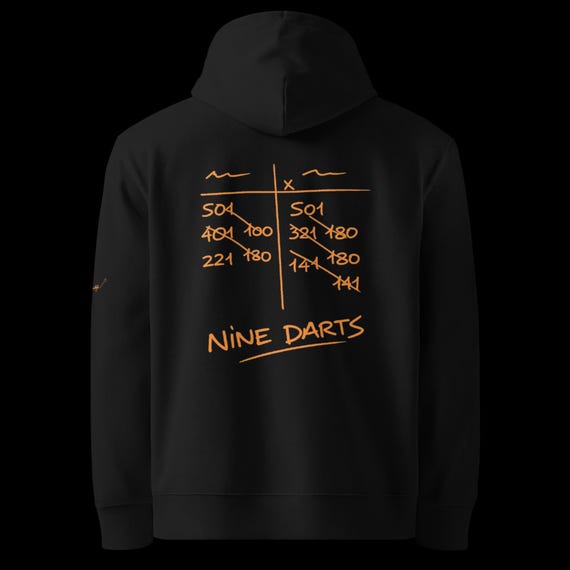 SOD Nine Darts Basic Unisex Eco-Friendly Orange Hoodie