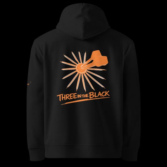 SOD three in the black orange basic unisex eco-friendly hoodie