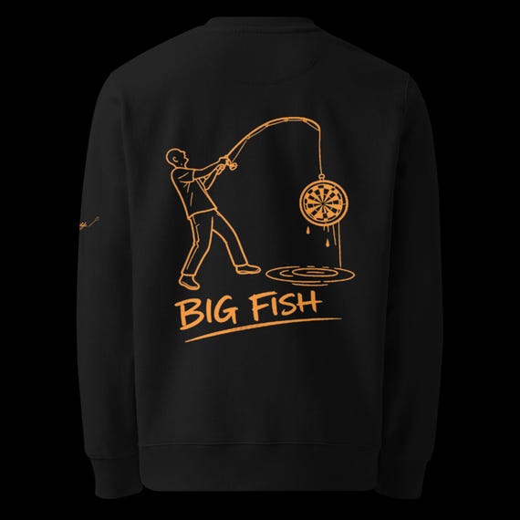 Unisex eco-friendly orange SOD big fish sweatshirt