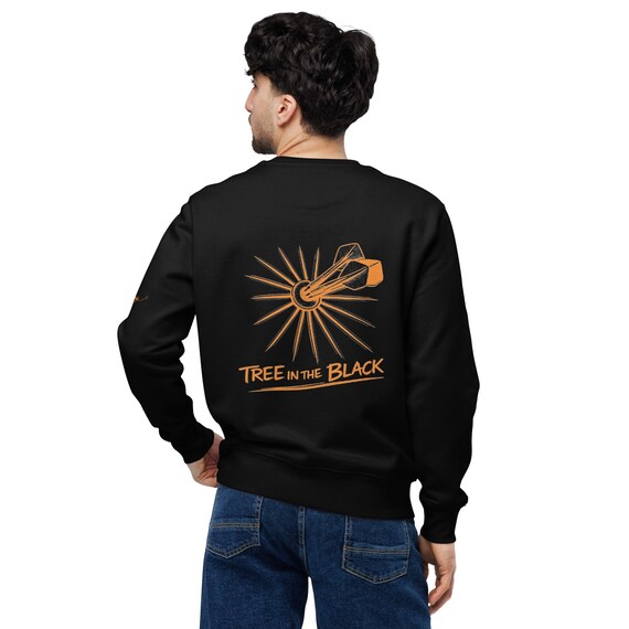 Sweatshirt SOD tree in the black orange éco-responsable unisexe