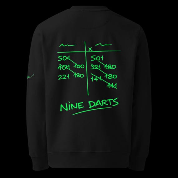 Unisex eco-friendly green SOD nine darts sweatshirt
