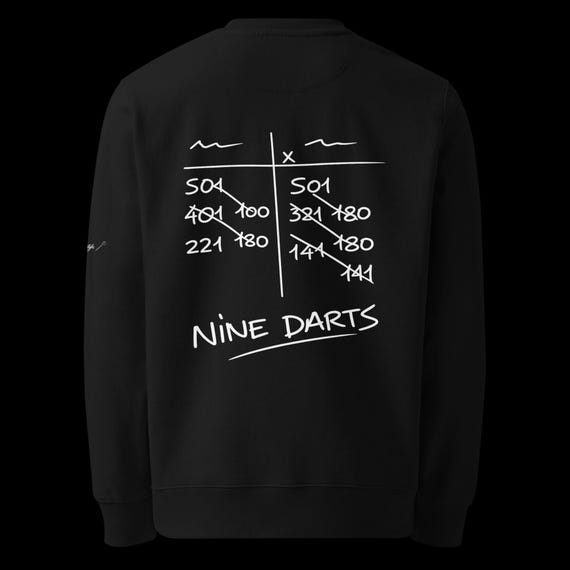 Unisex eco-friendly white SOD nine darts sweatshirt