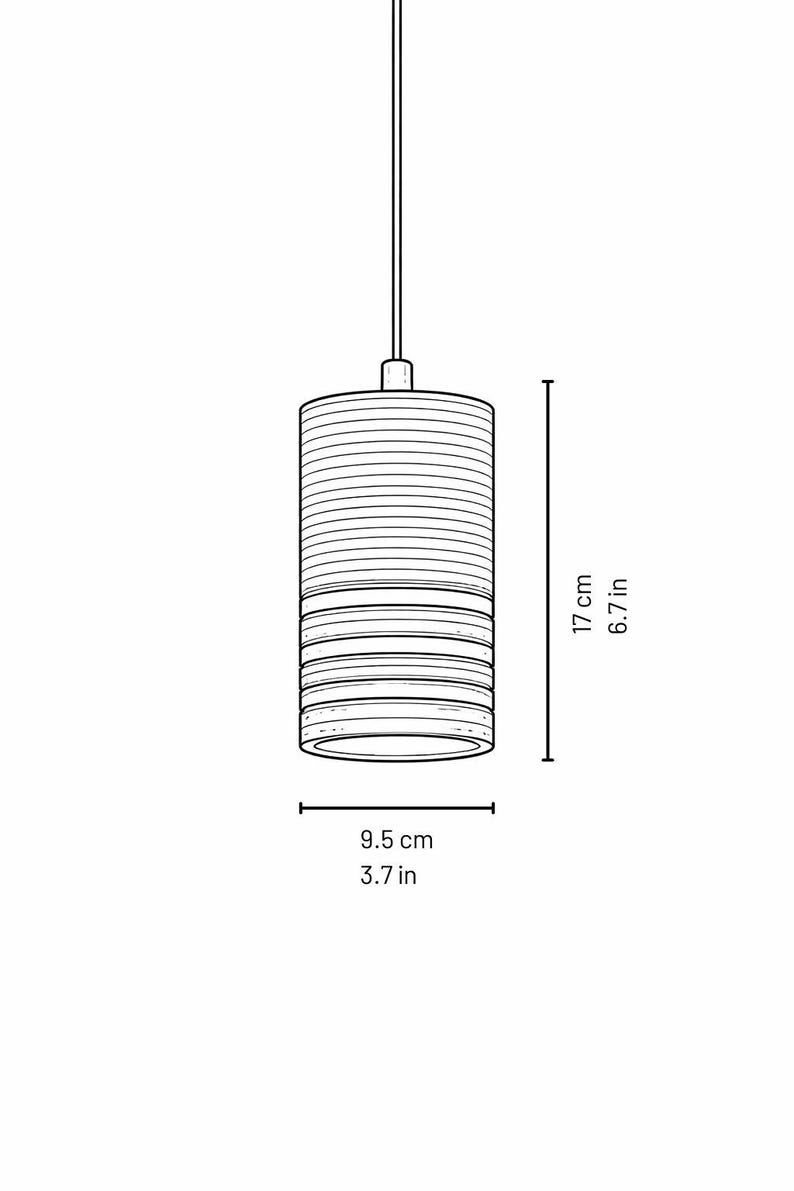 Lampada a sospensione in compensato stratificato – Lampada da soffitto in legno fatta a mano – Lampada a sospensione scandinava minimalista – Illuminazione moderna in legno immagine 5