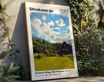 Shirakawa-go Village, Gifu Prefecture — Travel Photography Print | Japan Countryside Wall Art