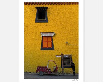 Songzanlin Monastery Backstreets in Shangri-La, China  – Travel Photography Print