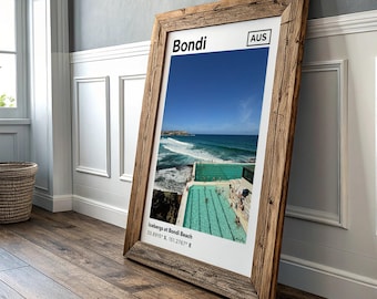 Bondi Beach (Lazy Day at Icebergs) — Travel Print Photography (Premium Semi-Glossy Paper Poster)