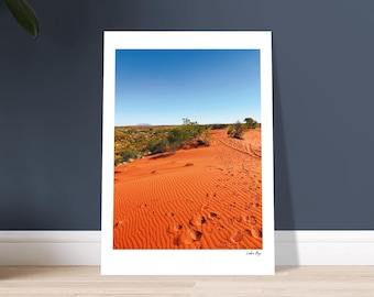 Red Earth Footprints (Uluru) – Travel Photography Print