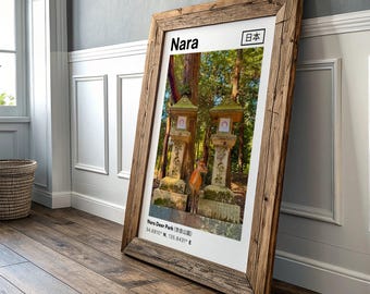 Nara Deer Temple — Travel Print Photography (Premium Semi-Glossy Paper Poster)