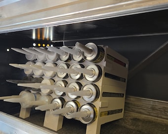 TUBEMOD Van 12 Caulk Tube Organizer | Angled Van Storage Rack