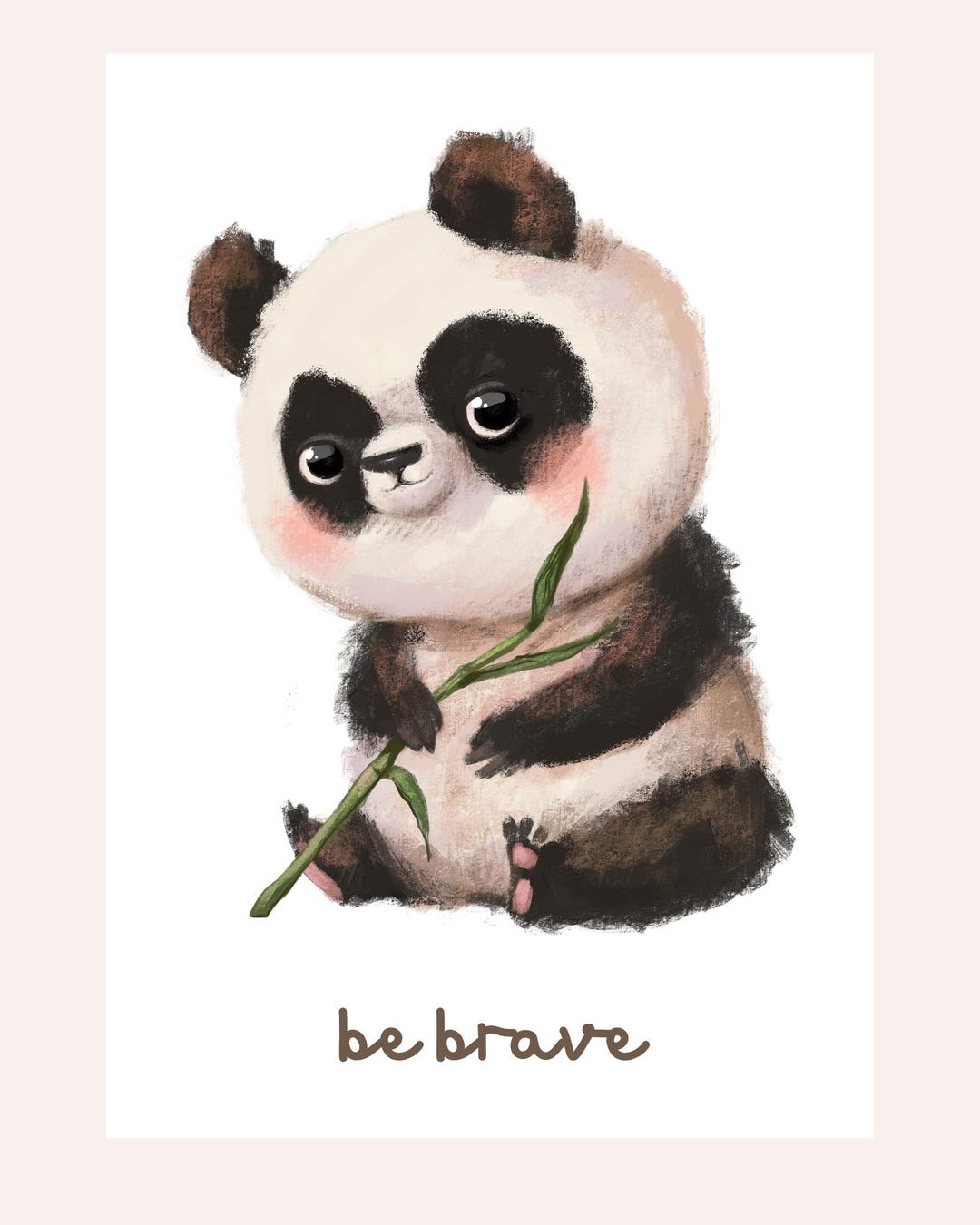 Panda Nursery Art Print – Watercolor Baby Room Decor - Etsy