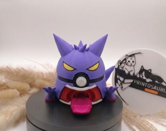 Gigantamax Gengar-figur – Gigantamax 3D-utskriven samlarfigur • Spöke • Kuslig