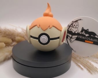 Panflam / Chimchar Dekorativ boll • 3D-printad samlarboll • Gåva • Fanmerchandise