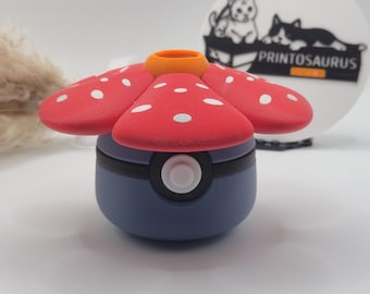Giflor / Vileplume 3D-Druck Figur | Pflanzen Nerd Accessoire für Gaming Setup | Retro Gamer Geschenk Fanart | Schreibtisch Deko