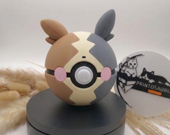 Morpeko dekorativ boll - 3D-printad • söt samlarboll