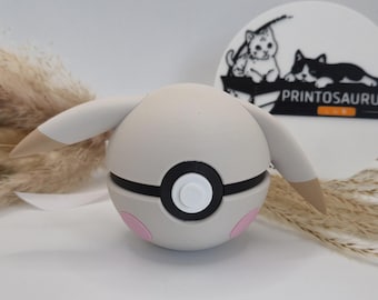 Pikachu Peakychu-dekoration – Söt Pikachu-variant med öron | 3D-utskriven figur | Kawaii Anime-present | Skrivbordsdekoration
