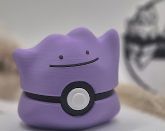 Ditto dekorativ figur • 3D-utskriven figur • lila samlarklot