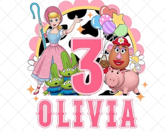 Custom name Toy Story Birthday PNG, Disneyland Toy Story Birthday Girl PNG,Birthday Toy Story PNG, Digital Download