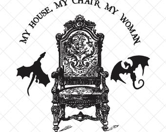 Fourth Wing SVG, My House PNG, Rebecca Yarros Bookish (Digital Download)