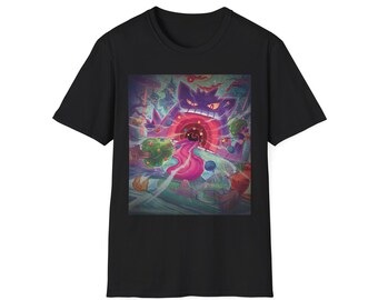 Anime-Inspired Purple Phantom Tee