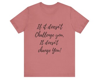Motivational Script T-Shirt, Growth Mindset Tee