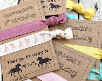 Pony Party Bag Hair Ties | Personalised Birthday Gifts