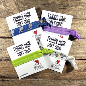 Tennis Hair Ties | I Love Tennis | Party Bag Filler | Sporty Gift