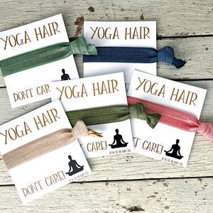 Elastiques à cheveux YOGA | Accessoires cheveux pour amis | Détente et bien-être | Vendeur britannique