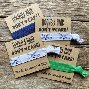 HOCKEY team gift | Hockey Hair Ties | End of Season Gift |  Party Bag Fillers | Hockey Team Hair Ties | Pick your Colour | UK Seller