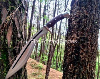 15'' EAGLE Handcrafted Kukri Knife | Razor-Sharp Full Tang Blade | Rosewood Handle | Decorative & Collector Display