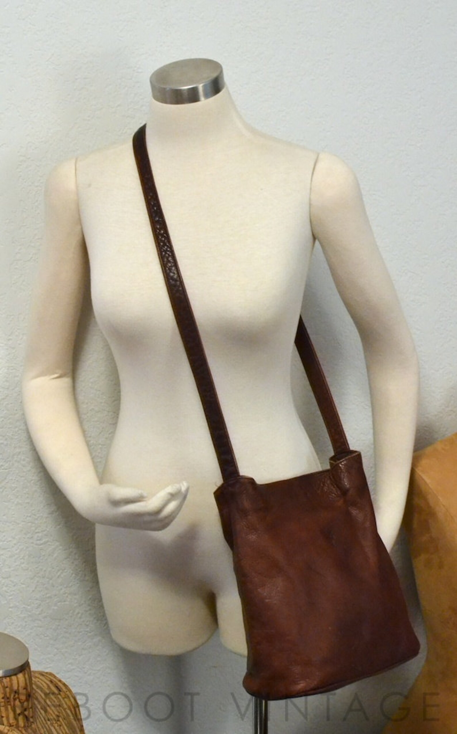 Vintage FRYE Bag Brown Colombian Leather Crossbody Bucket Etsy