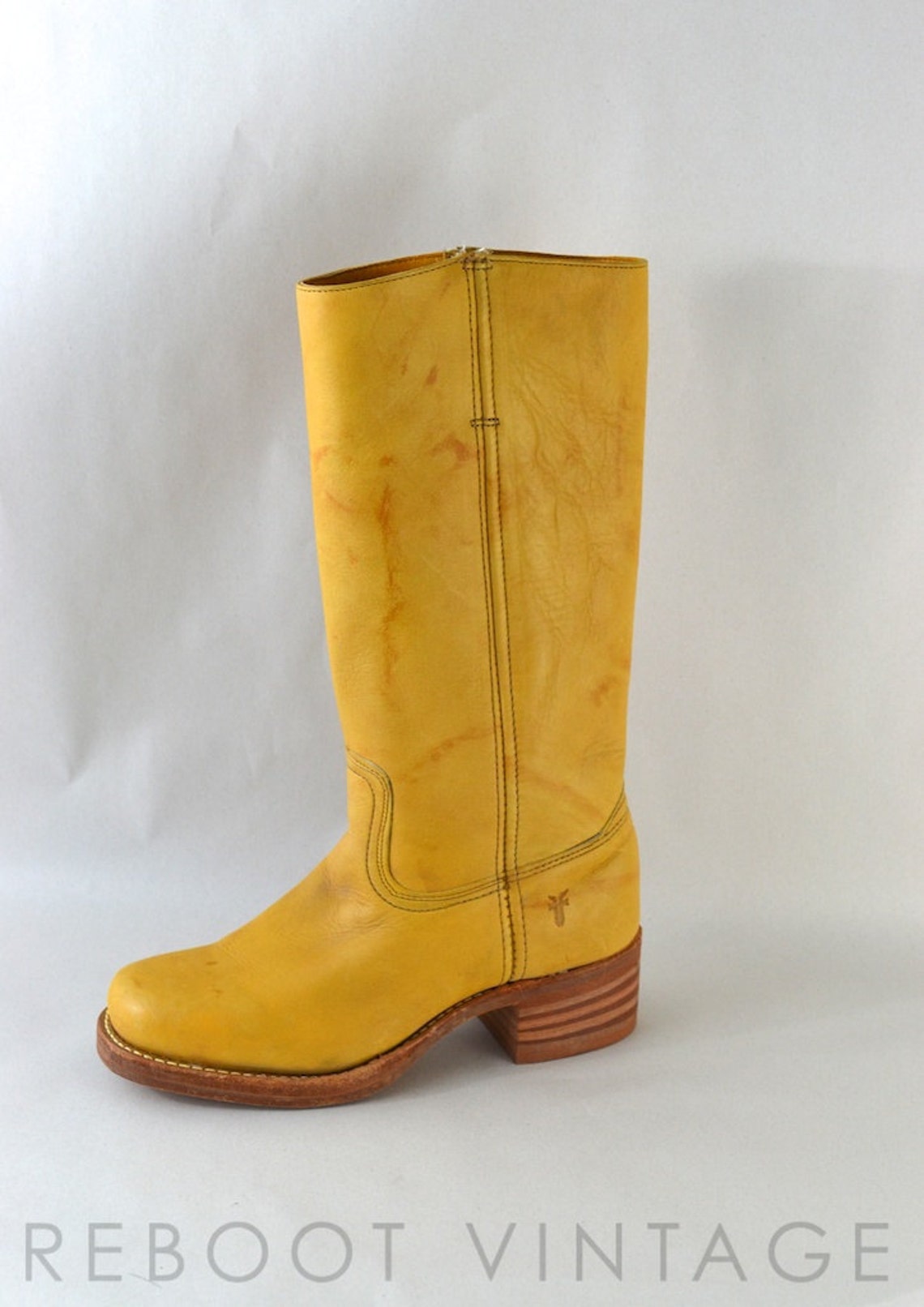 8.5 // Vintage FRYE Campus Banana Boots Never Worn USA Etsy