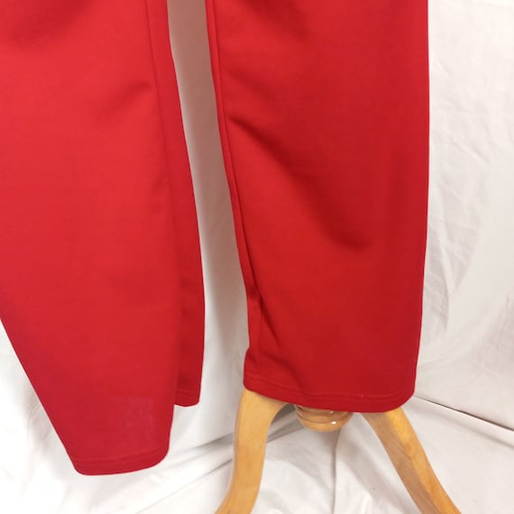 Vintage 1990s Retro Red Jumpsuit Pantsuit Romper … - image 7