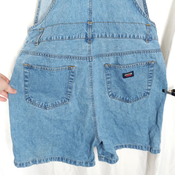 Vintage 1990s Jordache Denim Overall Shorts Dunga… - image 10