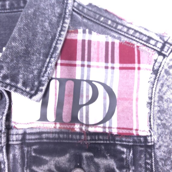 Upcycled Denim Jacket with TTPD Back Patch, Swift… - image 6