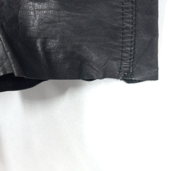 Ladies vintage 1990s black leather pants Mode Spe… - image 9