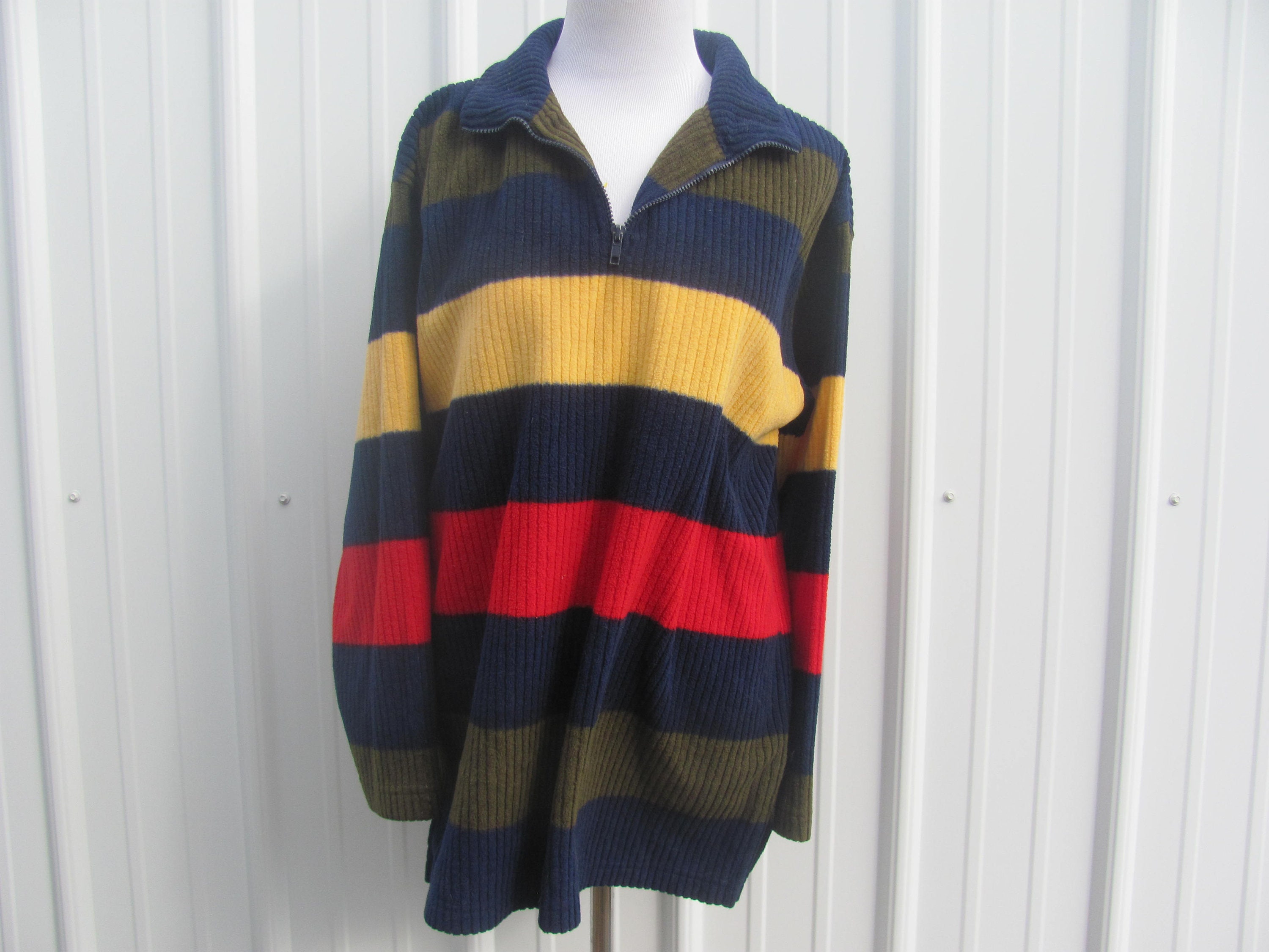 mame　Double-Layer Stripe Jersey Pullover Striped knit sweater Ecru For Women | Maje