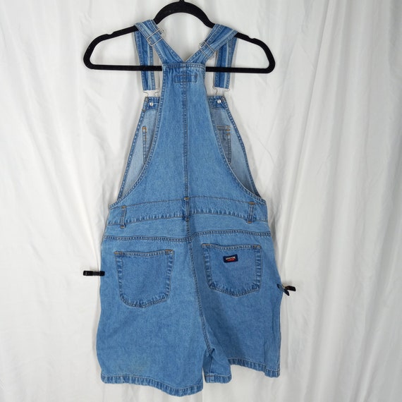 Vintage 1990s Jordache Denim Overall Shorts Dunga… - image 7