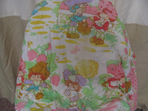 Vintage 80s Strawberry Shortcake Bedspread Comforter Etsy