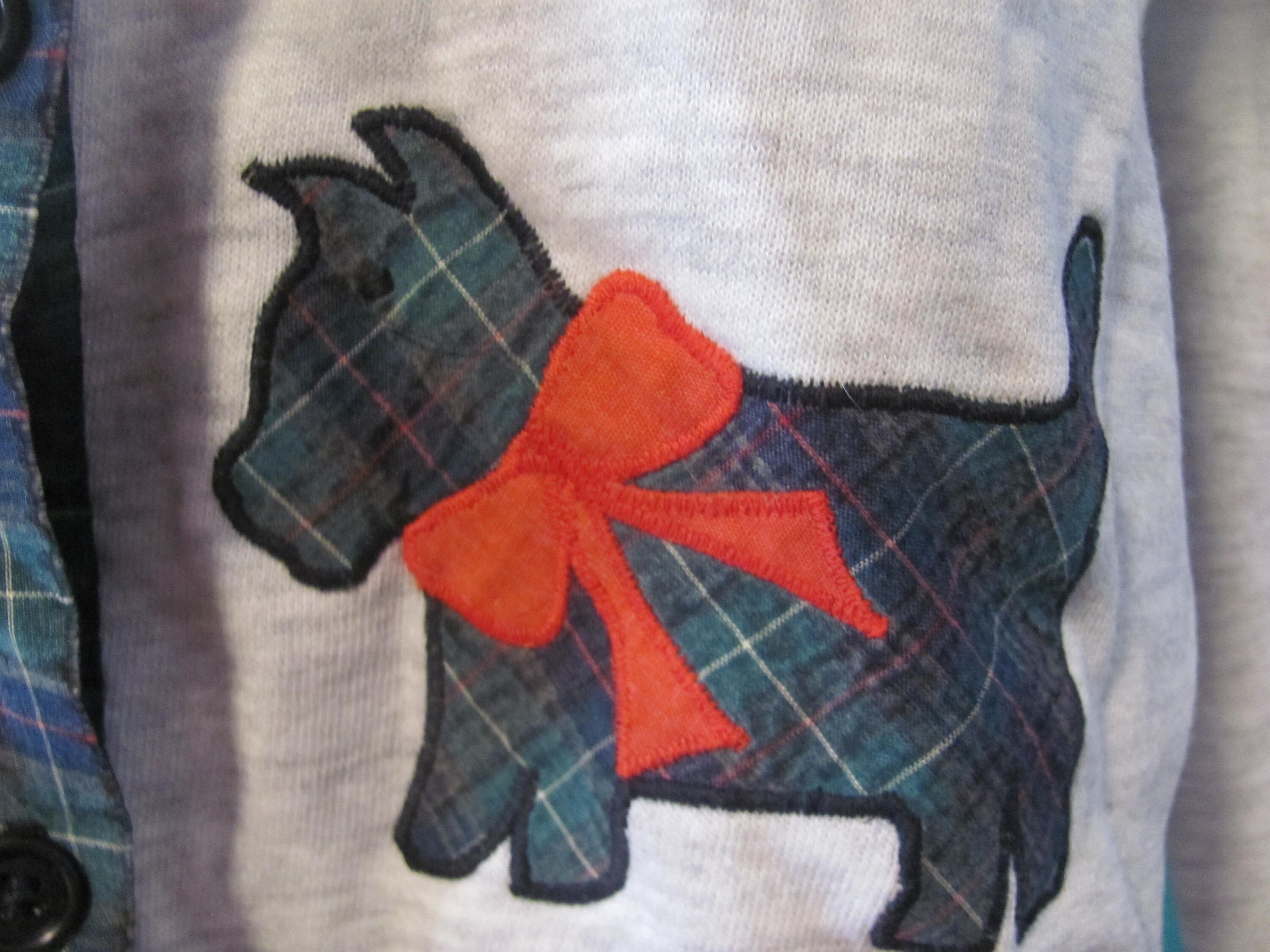 Vintage handmade Scottie Dogs Cardigan Sweater Sweatshirt Etsy