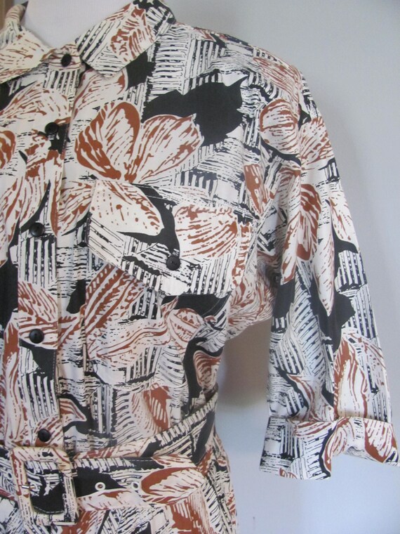 Womens Vintage Retro Dress Abstract Front Pocket … - image 4