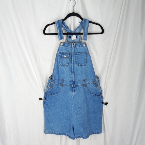 Vintage 1990s Jordache Denim Overall Shorts Dunga… - image 1