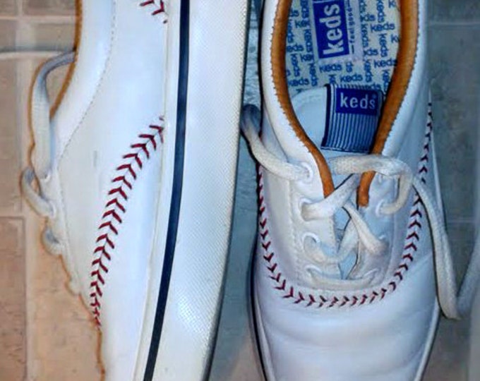 Womens Vintage Retro 1992 Keds Baseball Leather Sneakers Shoes Etsy