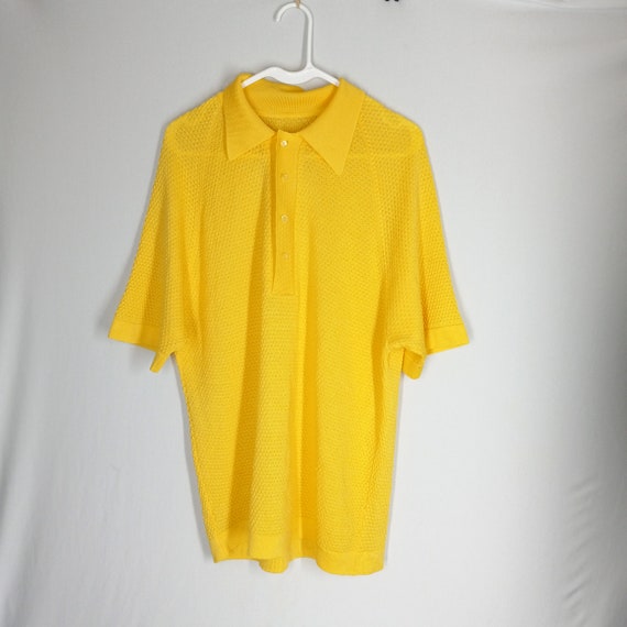 Bright yellow cheap polo shirt