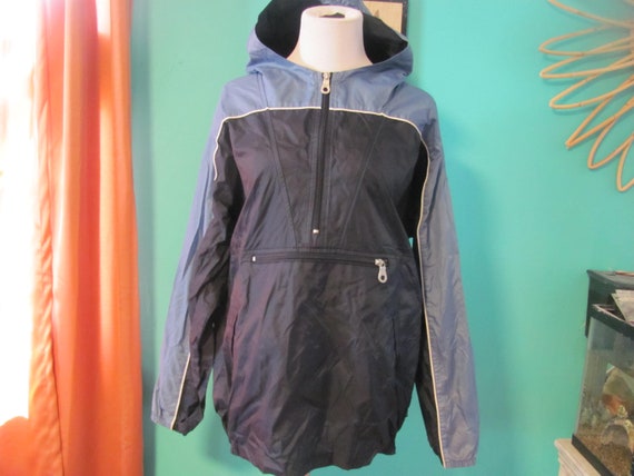 Vintage 90s Kids GAP Blue Nylon Windbreaker Jacke… - image 3