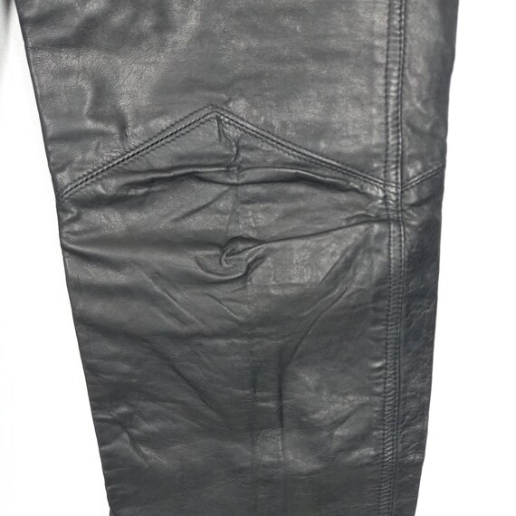 Ladies vintage 1990s black leather pants Mode Spe… - image 7